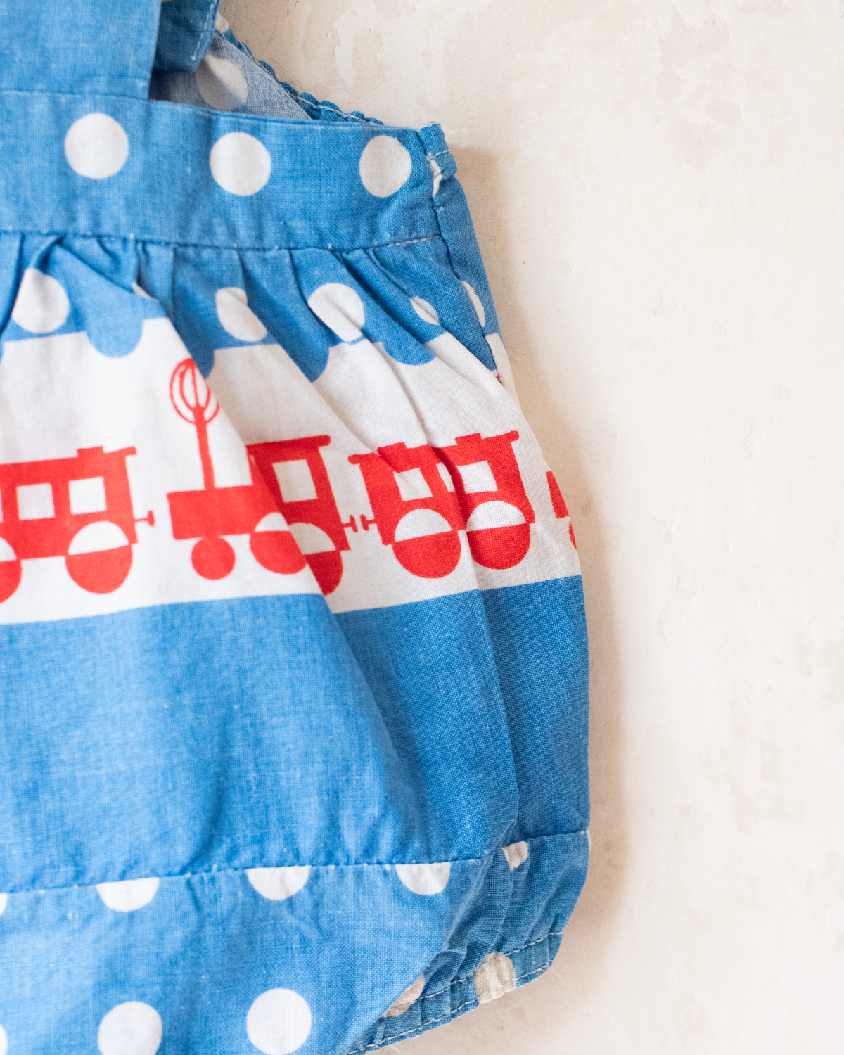 Blue Romper with Trains | 18-24 Months