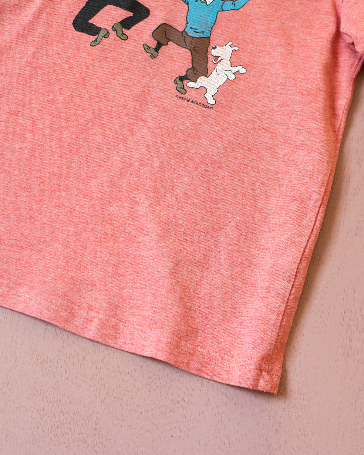 Pink t-shirt with Tintin | 5-6 years