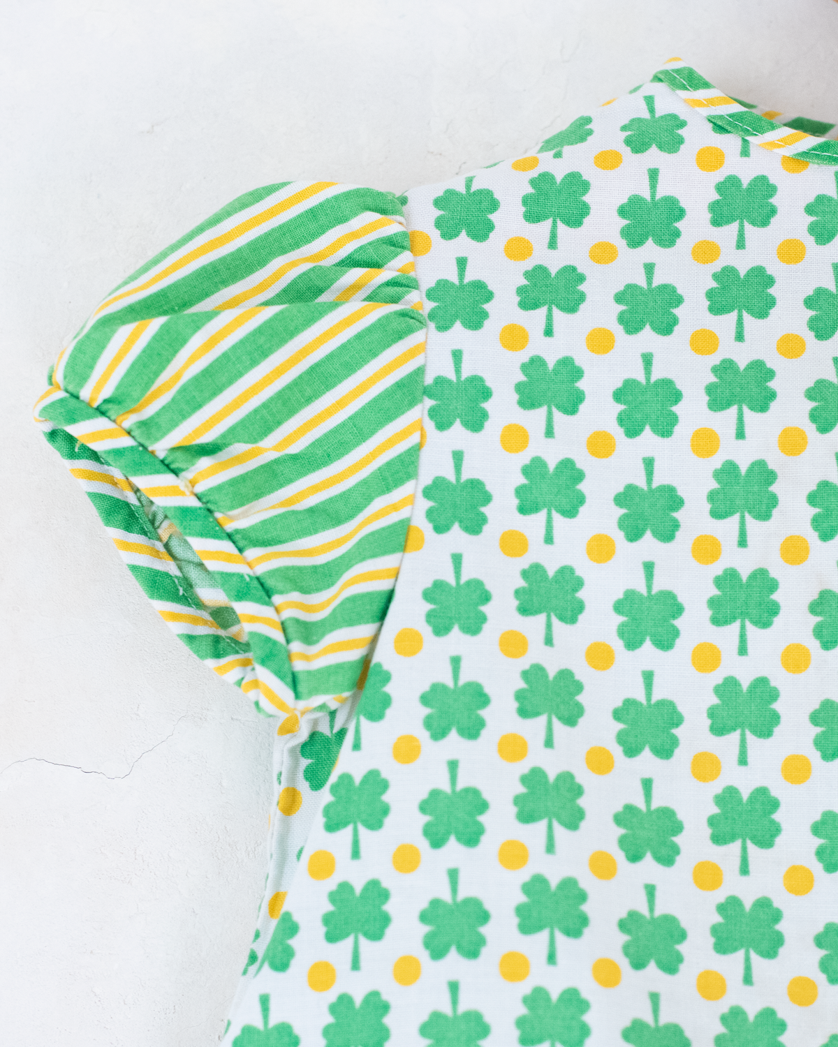 Sixties Tunic and Hat Set with Shamrocks | 6-9 Months