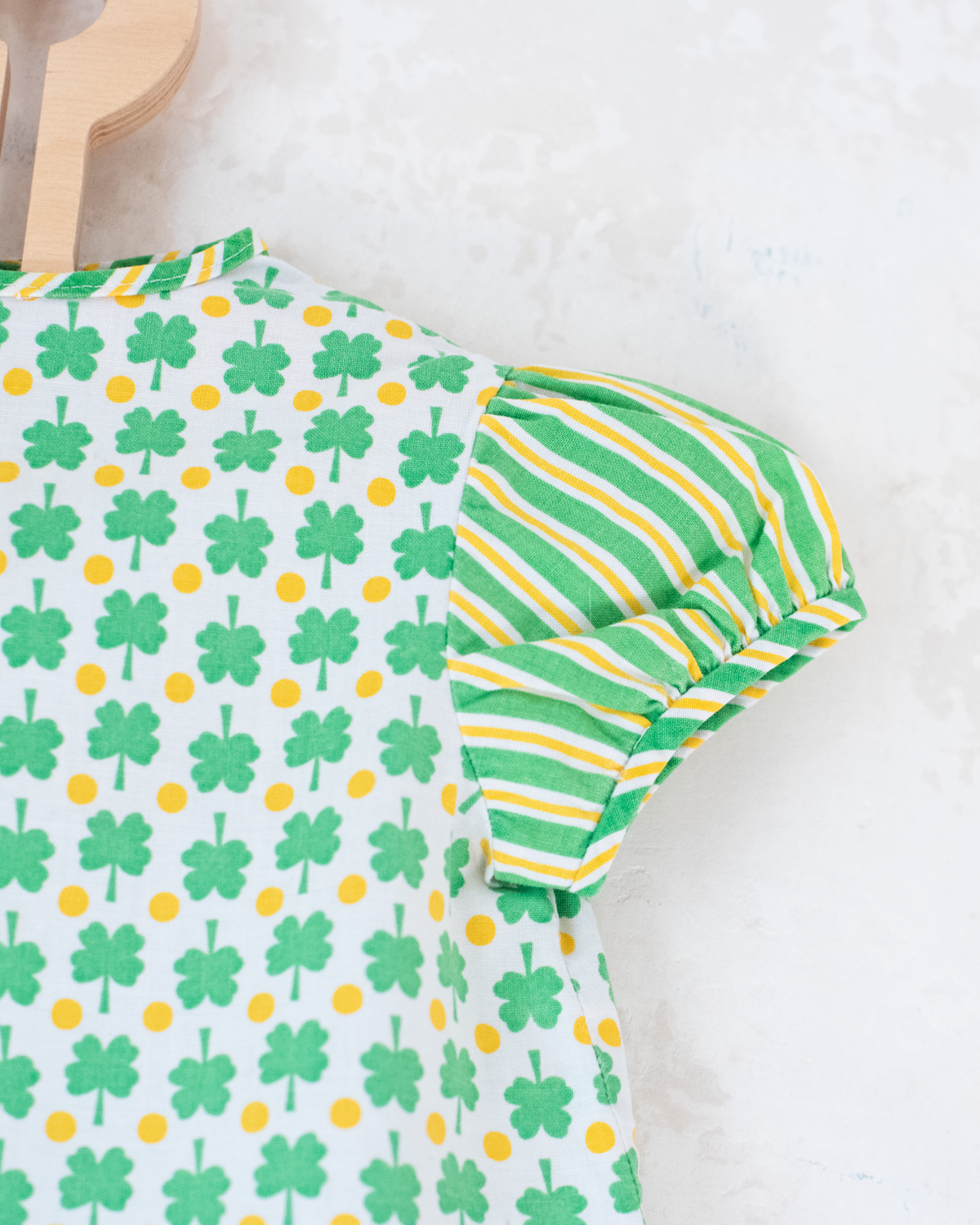 Sixties Tunic and Hat Set with Shamrocks | 6-9 Months