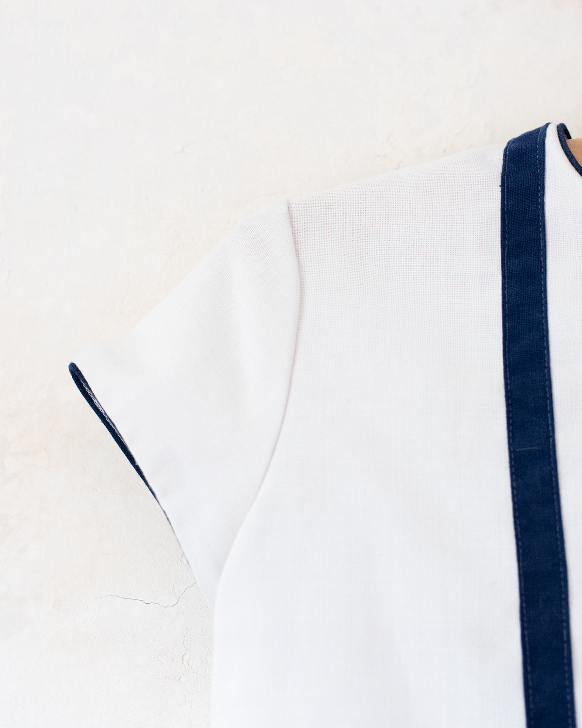 Sailor dress with anchor and fleece from the 50s | 12-18 months
