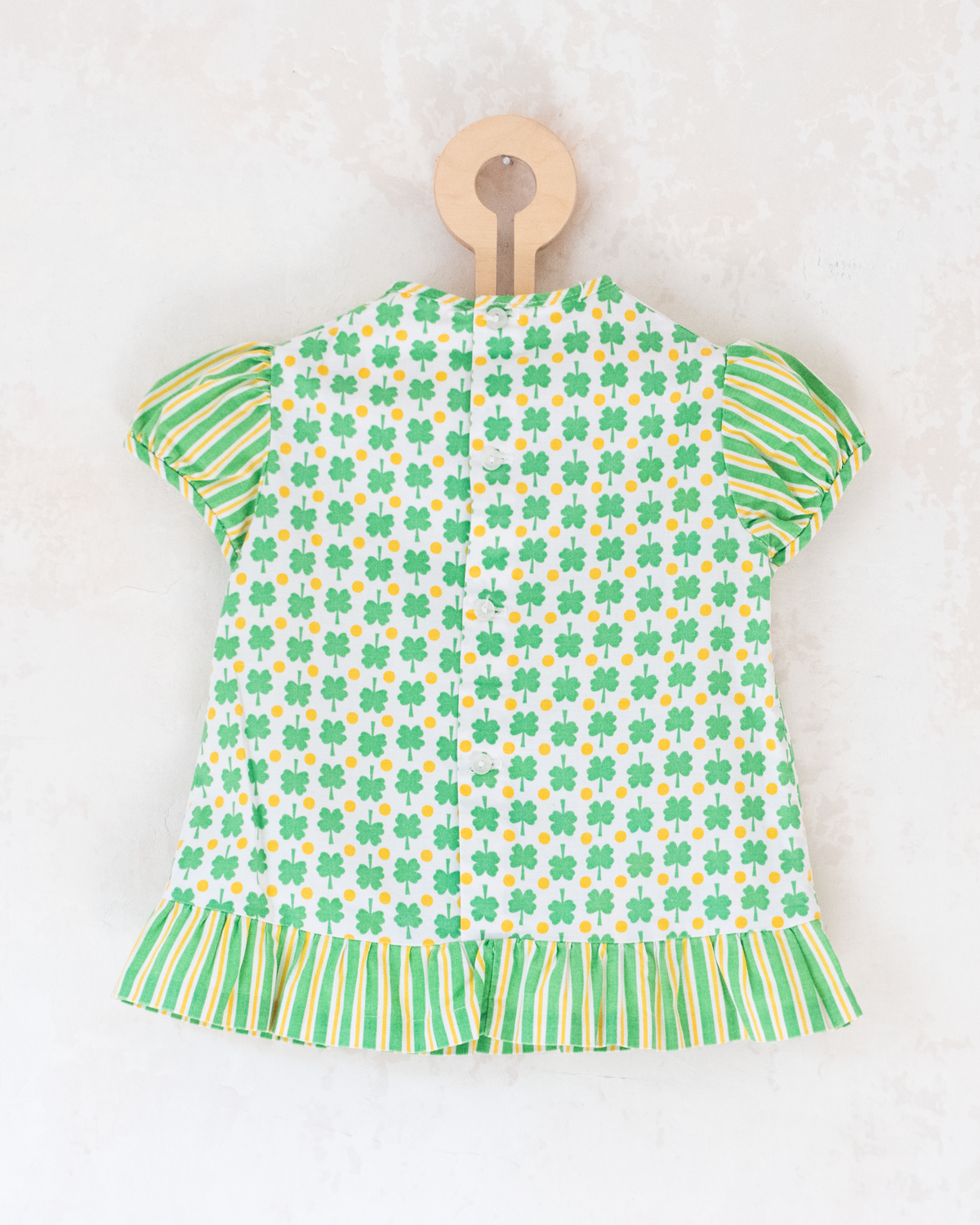 Sixties Tunic and Hat Set with Shamrocks | 6-9 Months