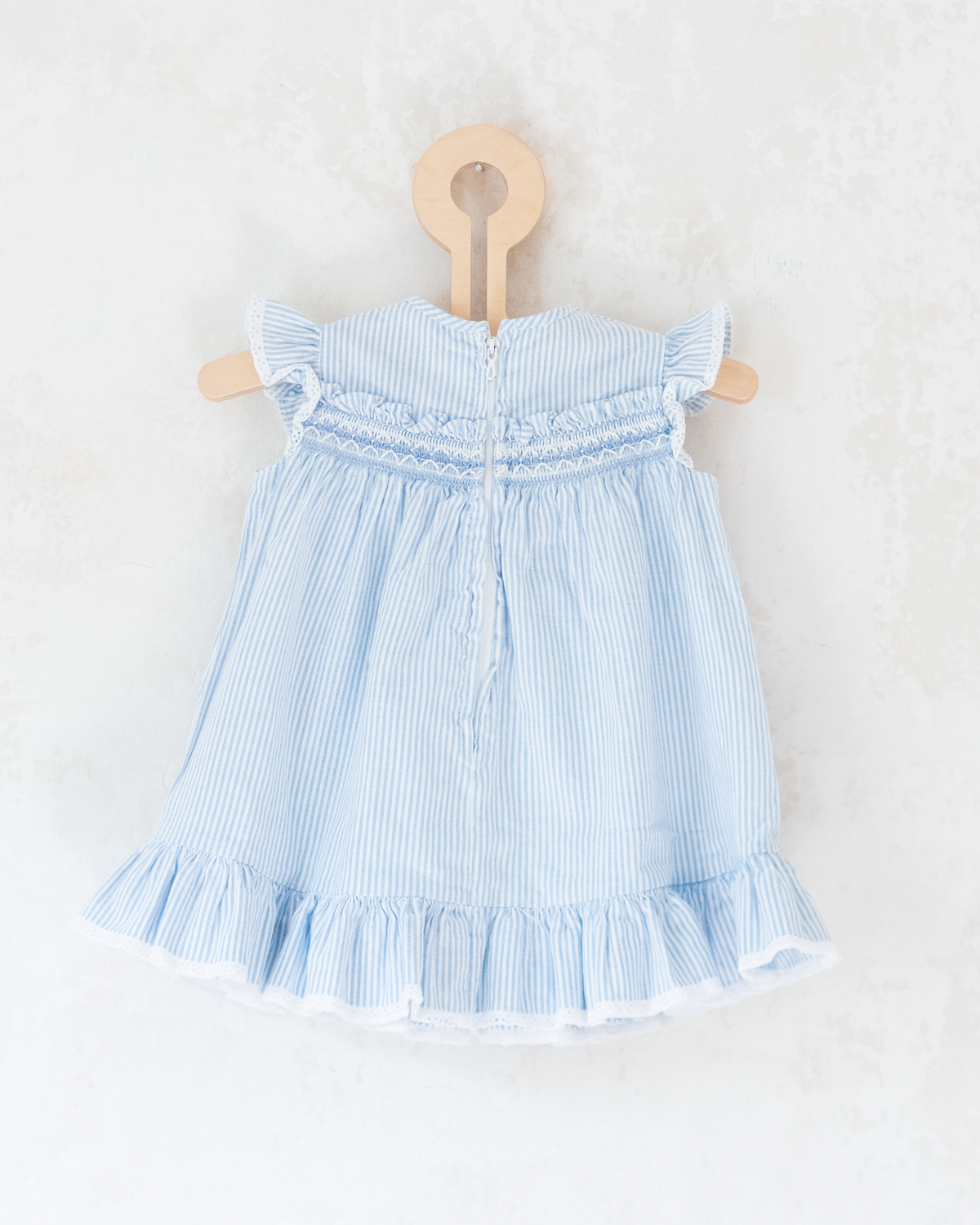 French tunic with stripes and ruffles | 3-6 months