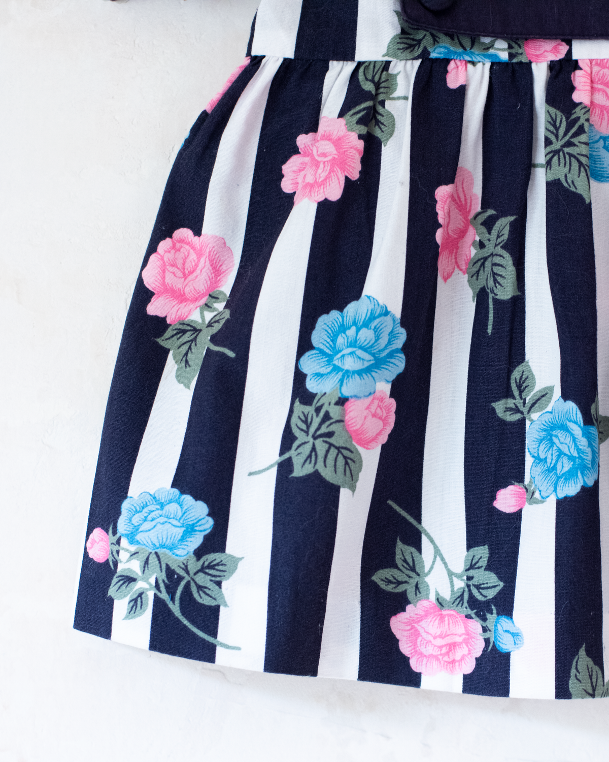 Dress with roses from the 80s | 3-6 months