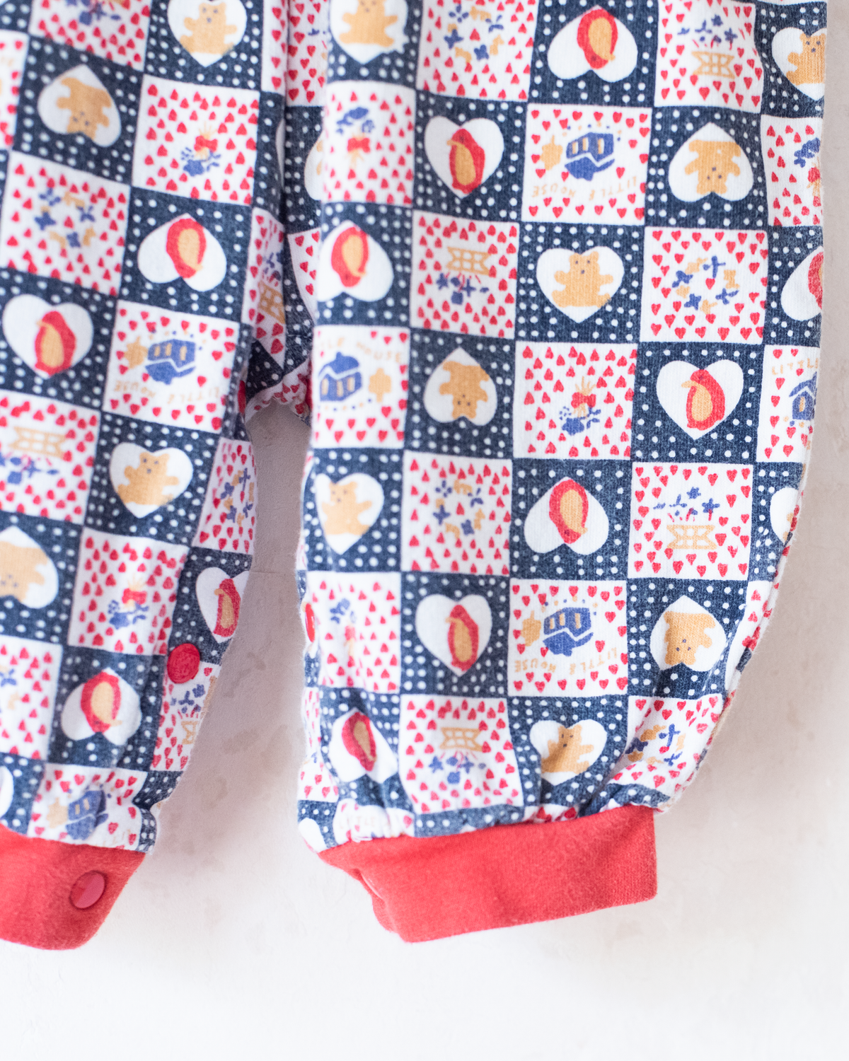 Nostalgic overalls with bears and penguins | 6-9 months