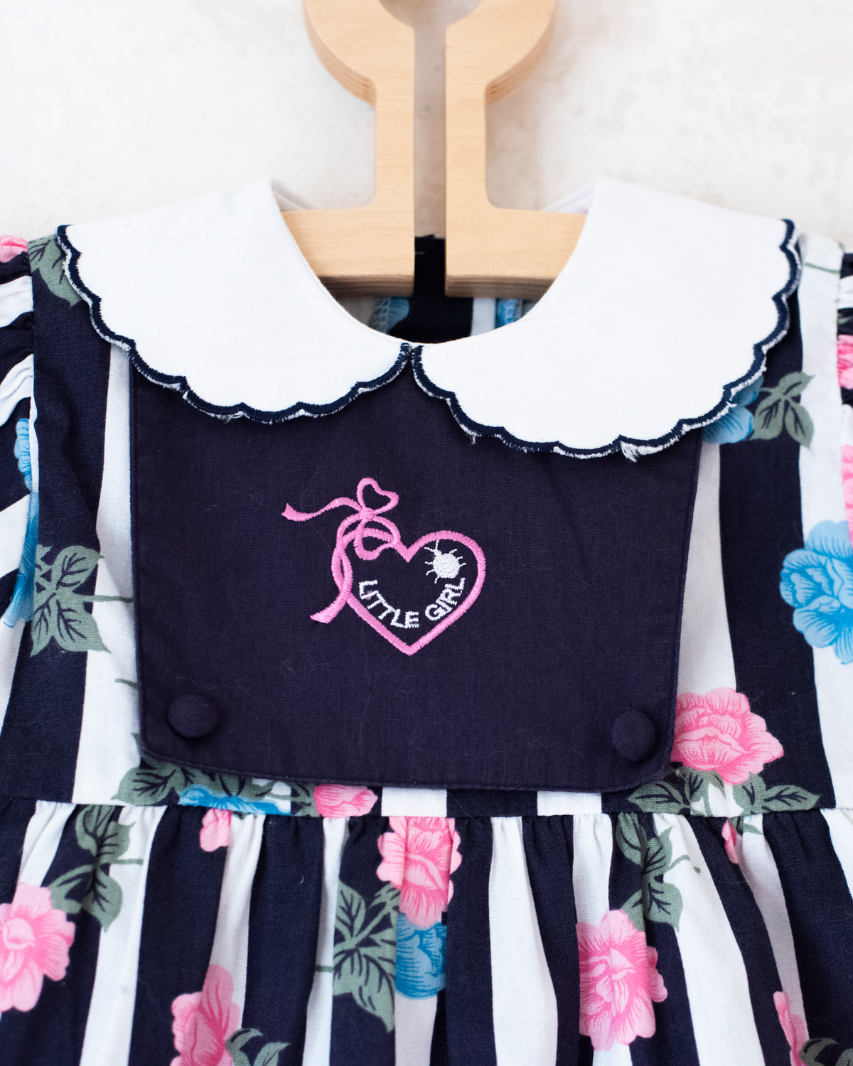 Dress with roses from the 80s | 3-6 months