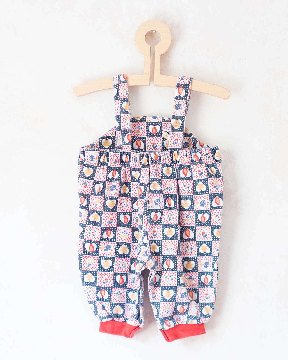Nostalgic overalls with bears and penguins | 6-9 months