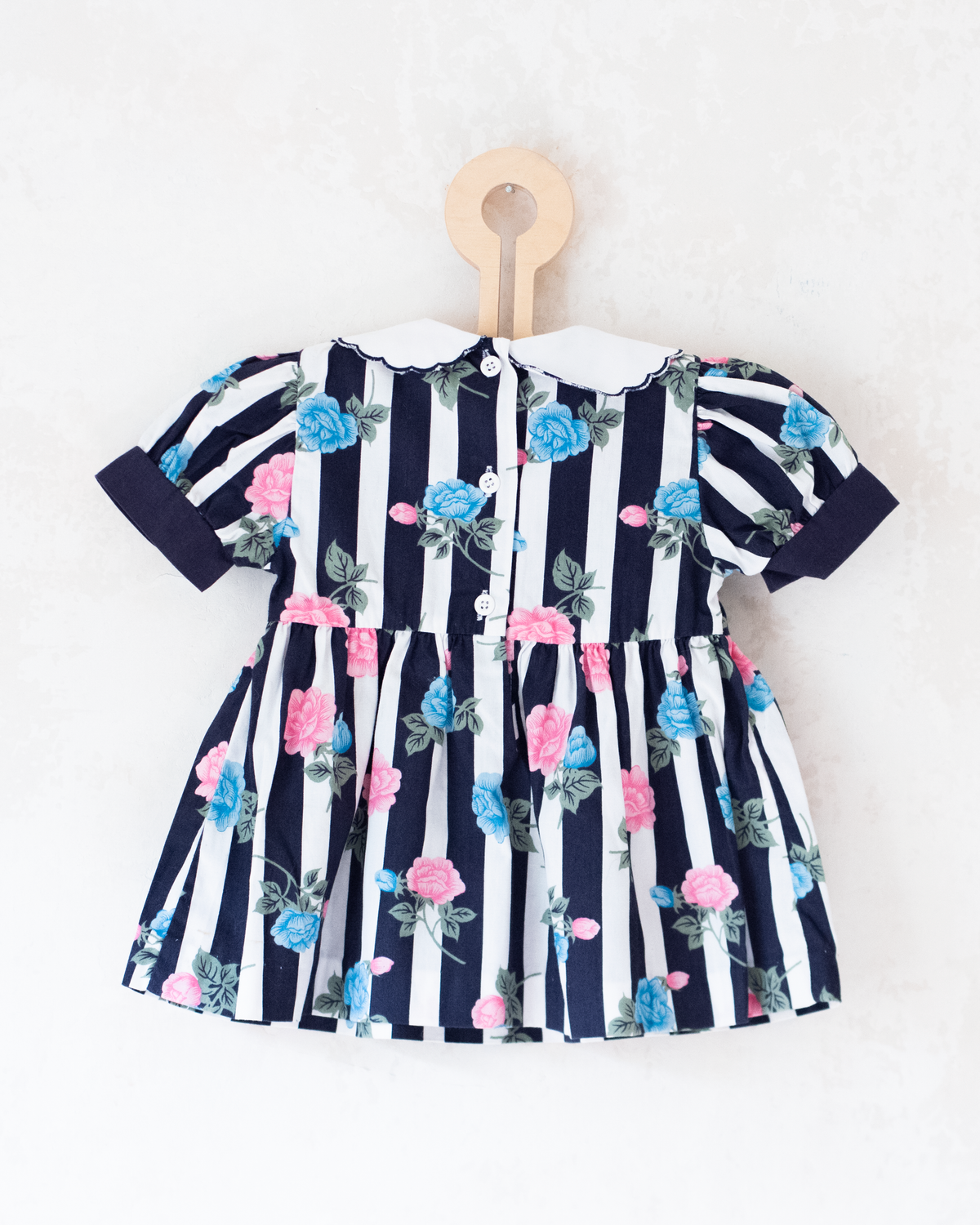 Dress with roses from the 80s | 3-6 months