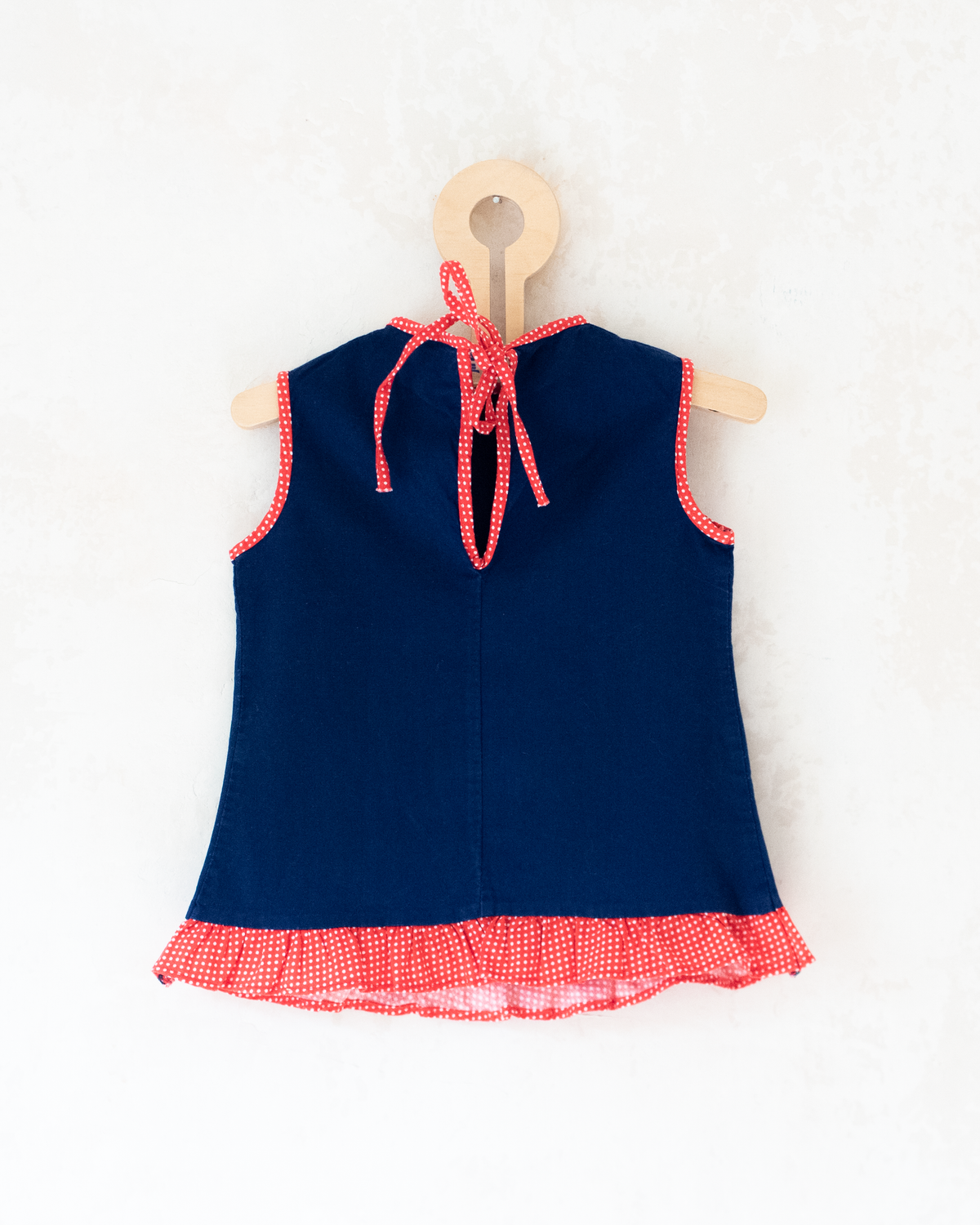 Blue tunic with mushrooms | 6-9 months