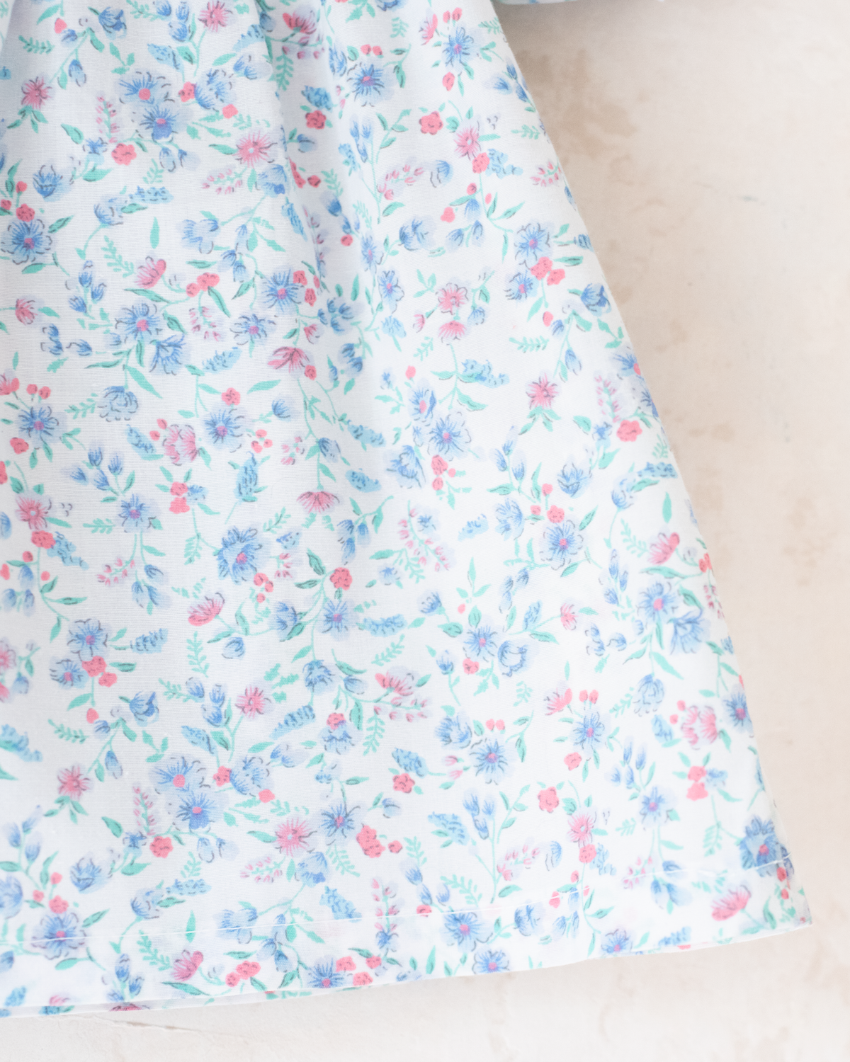 Floral dress with embroidered collar | 3-6 months