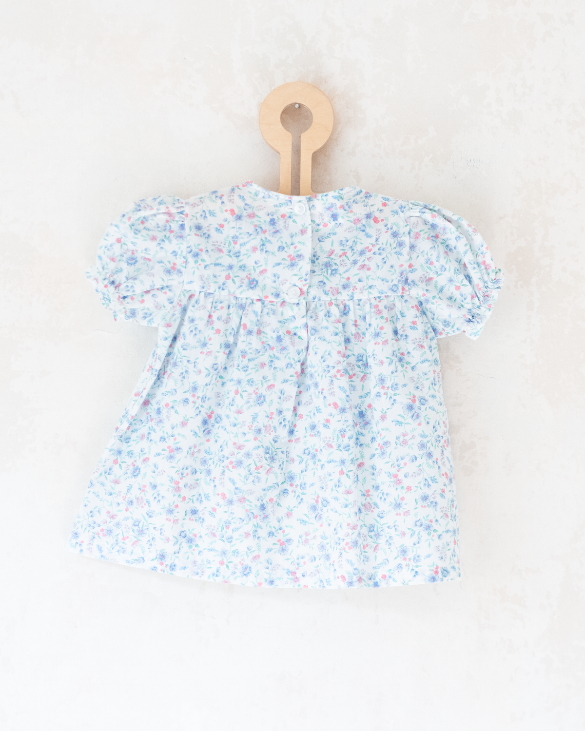 Floral dress with embroidered collar | 3-6 months