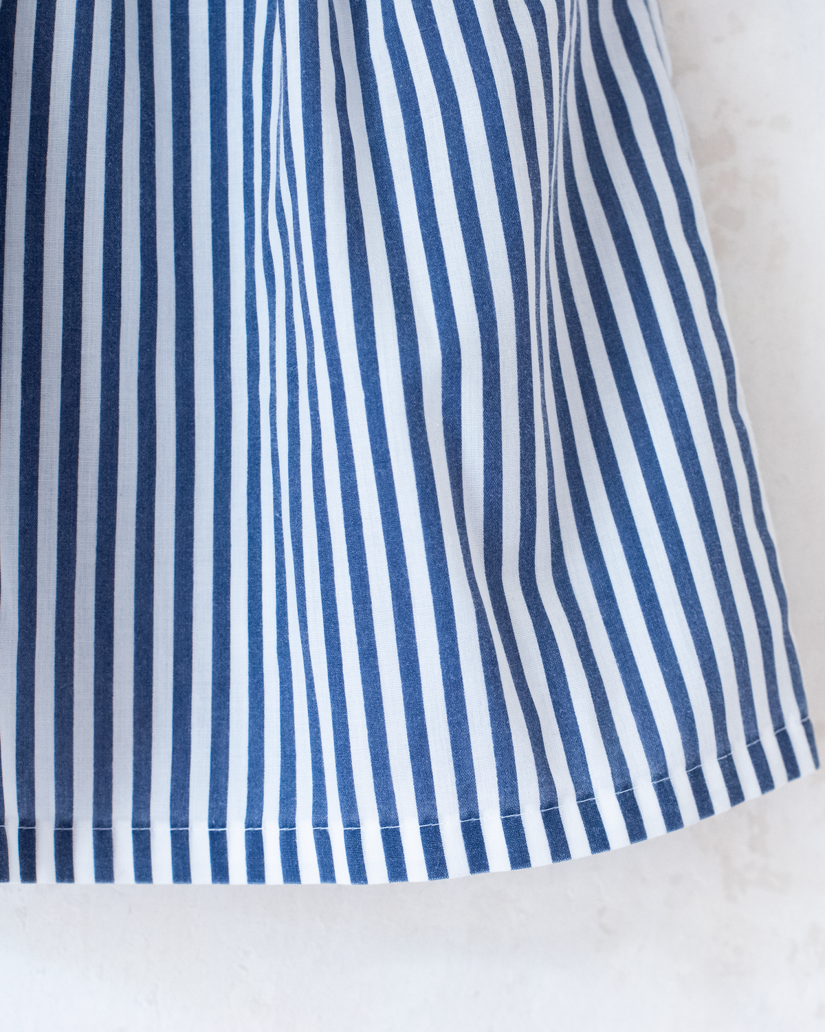 Striped dress with embroidered boat neck | 9-12 months