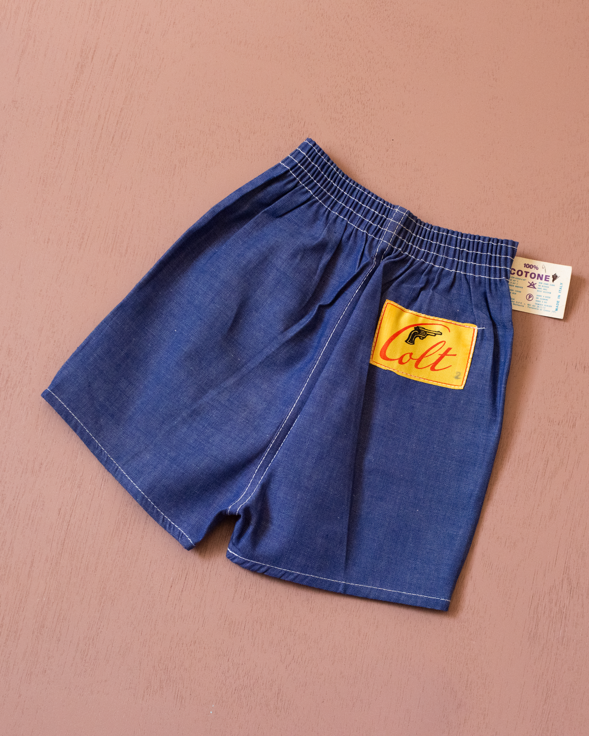 Blue short pants from the seventies | Italian deadstock | 18-24 months