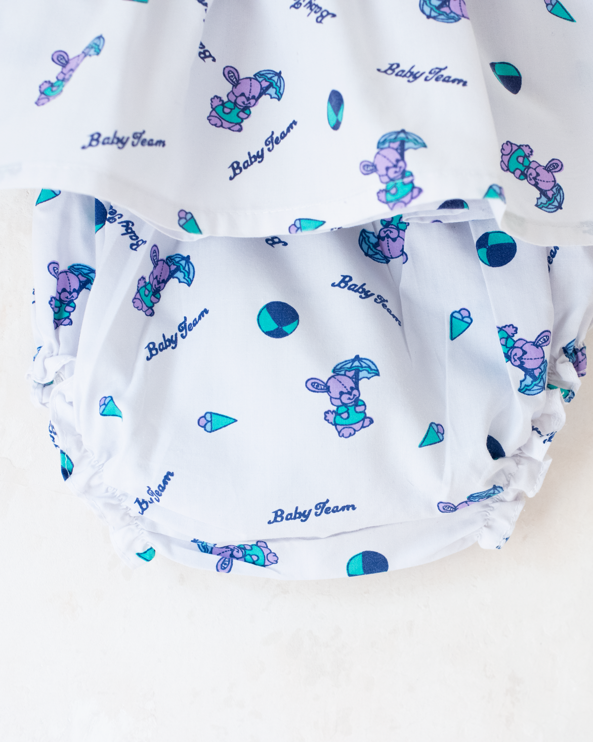 Tunic and shorts with bunnies and embroidery | 3-6 months