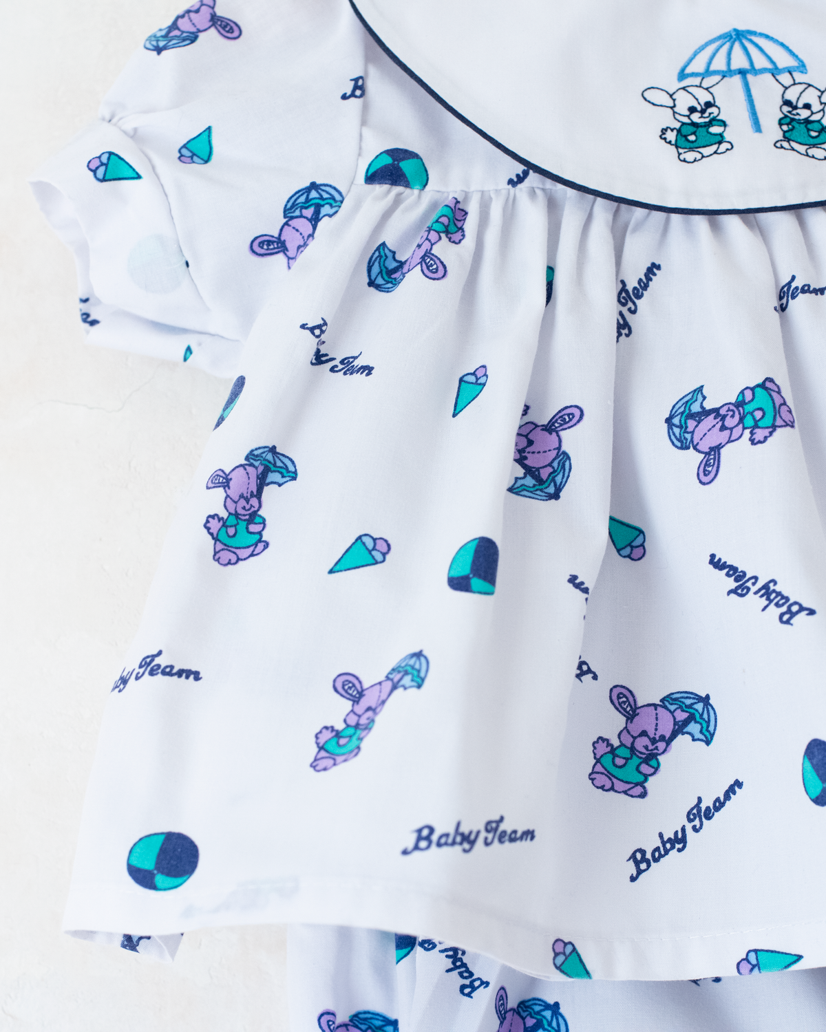 Tunic and shorts with bunnies and embroidery | 3-6 months