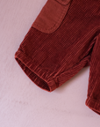 מכנסים ארוכים מקורדרוי בצבע חמרה | 3-6 חודשים