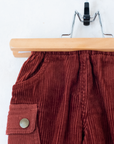 מכנסים ארוכים מקורדרוי בצבע חמרה | 3-6 חודשים