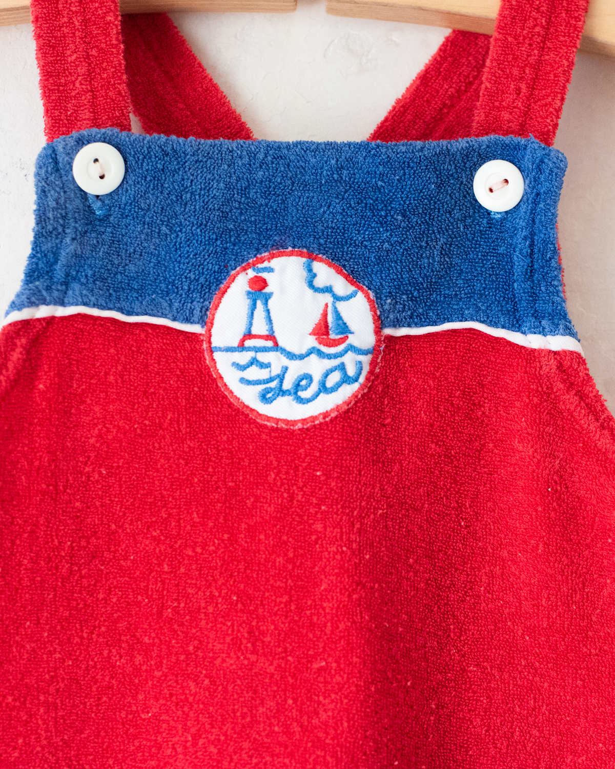 Summer romper made from towel fabric | 12-18 months