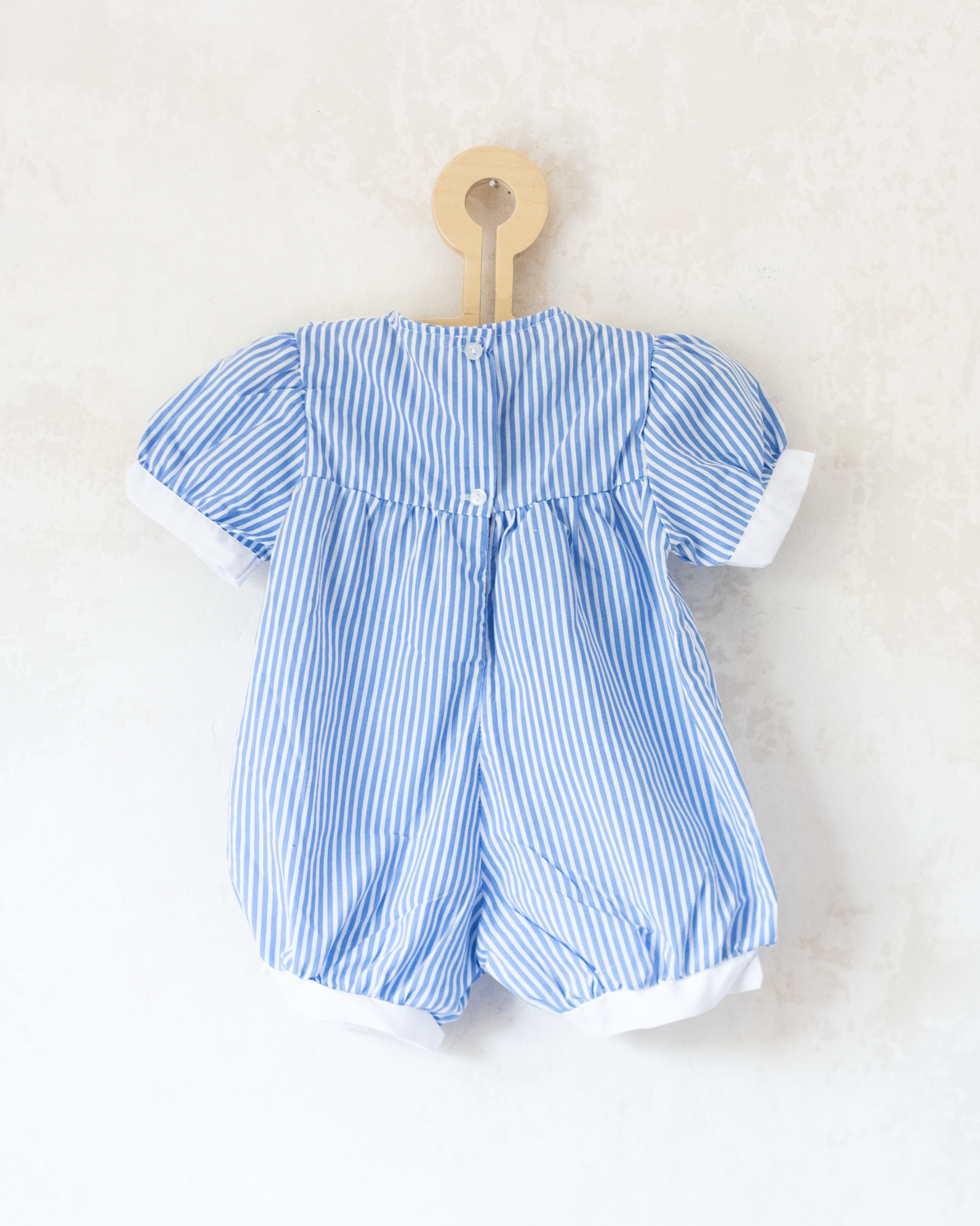 אוברול עם פסים וצווארון ימאים | 9-12 חודשים