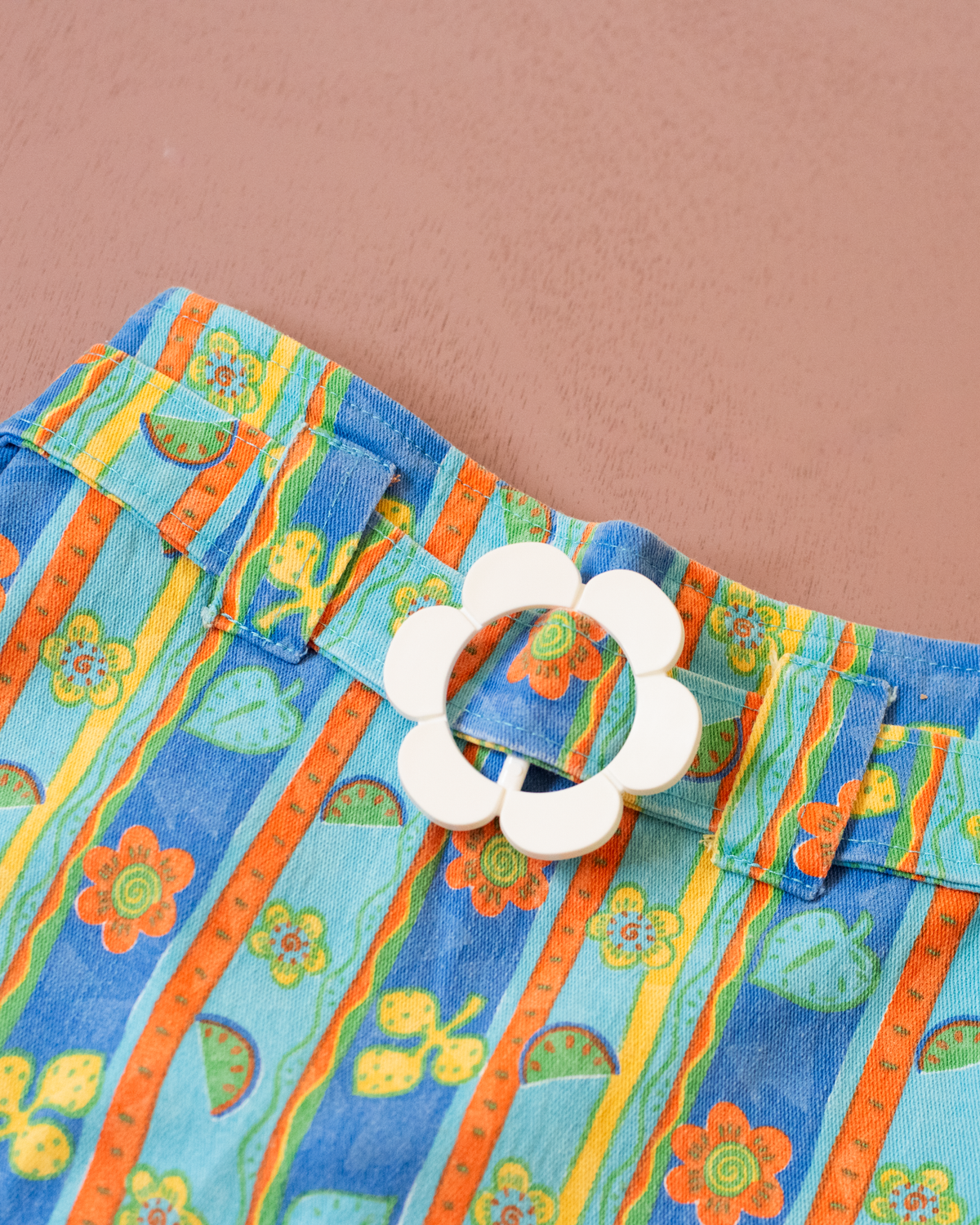 Colorful floral and fruit mini skirt | 4-5 years
