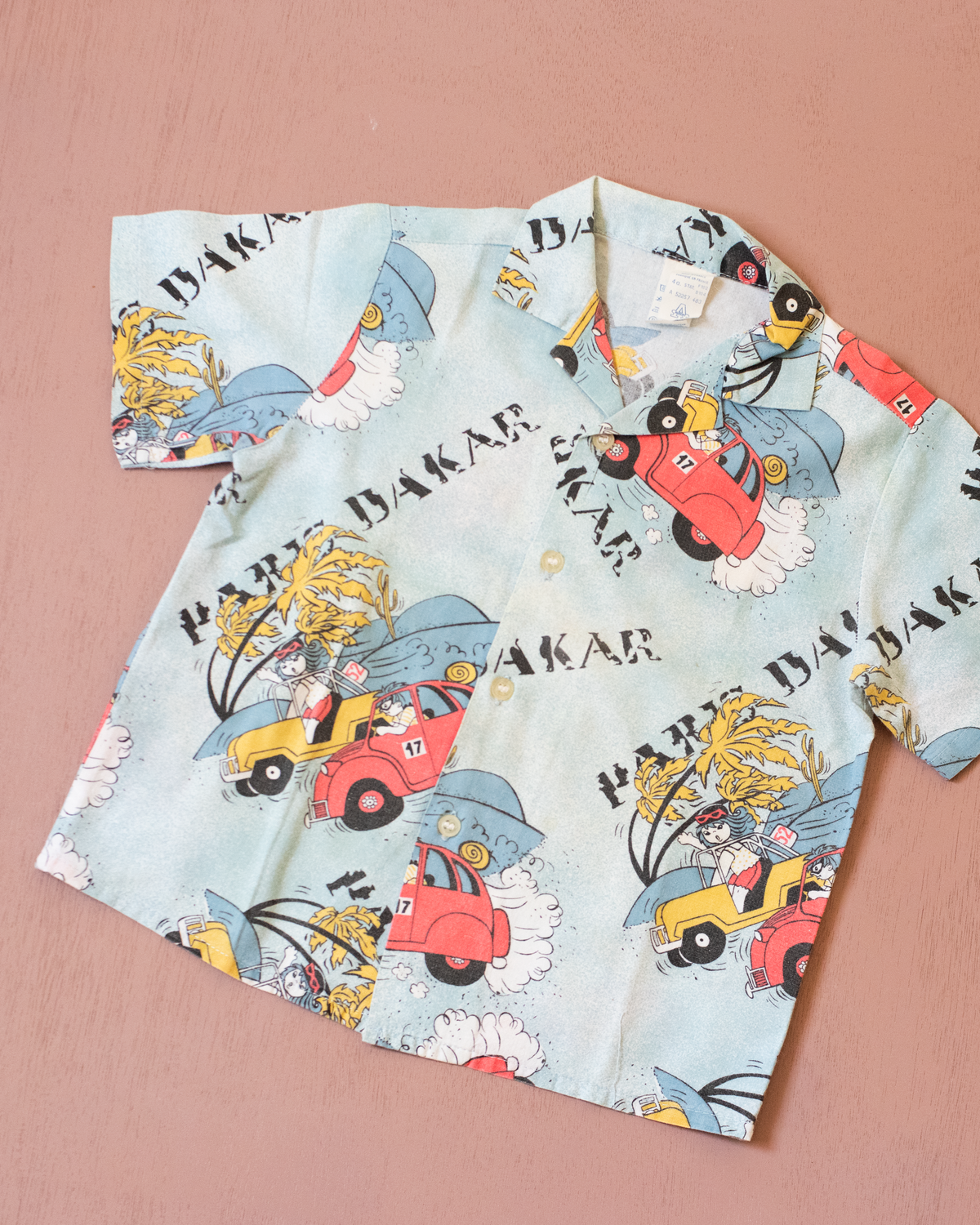 Button-up Shirt with Cars | 3-4 Years