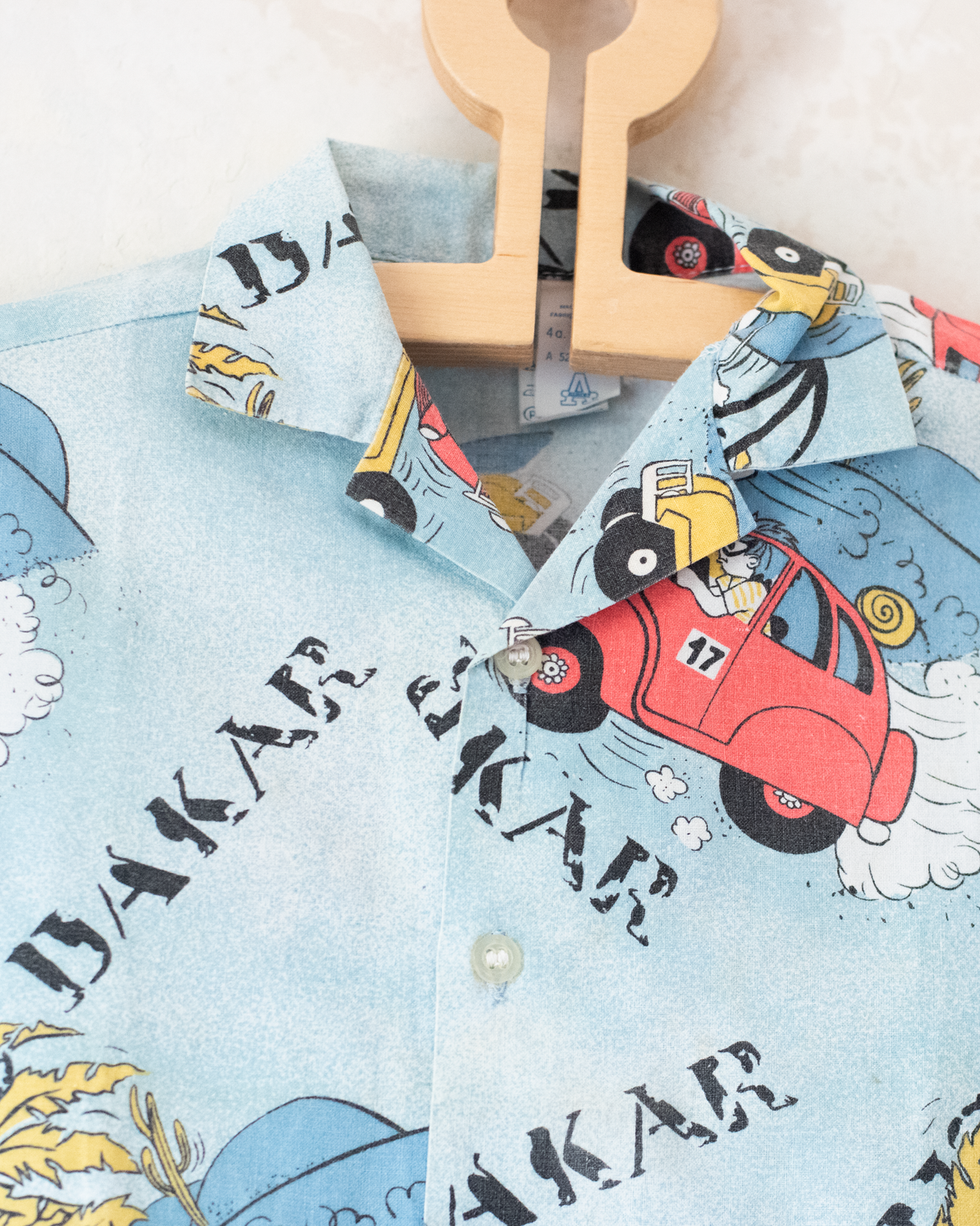 Button-up Shirt with Cars | 3-4 Years