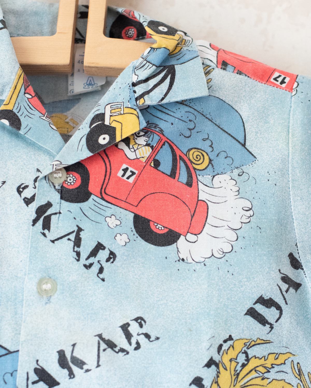 Button-up Shirt with Cars | 3-4 Years