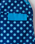 שמלה כחולה עם נקודות | דד סטוק מהסיקסטיז | 6-7 שנים