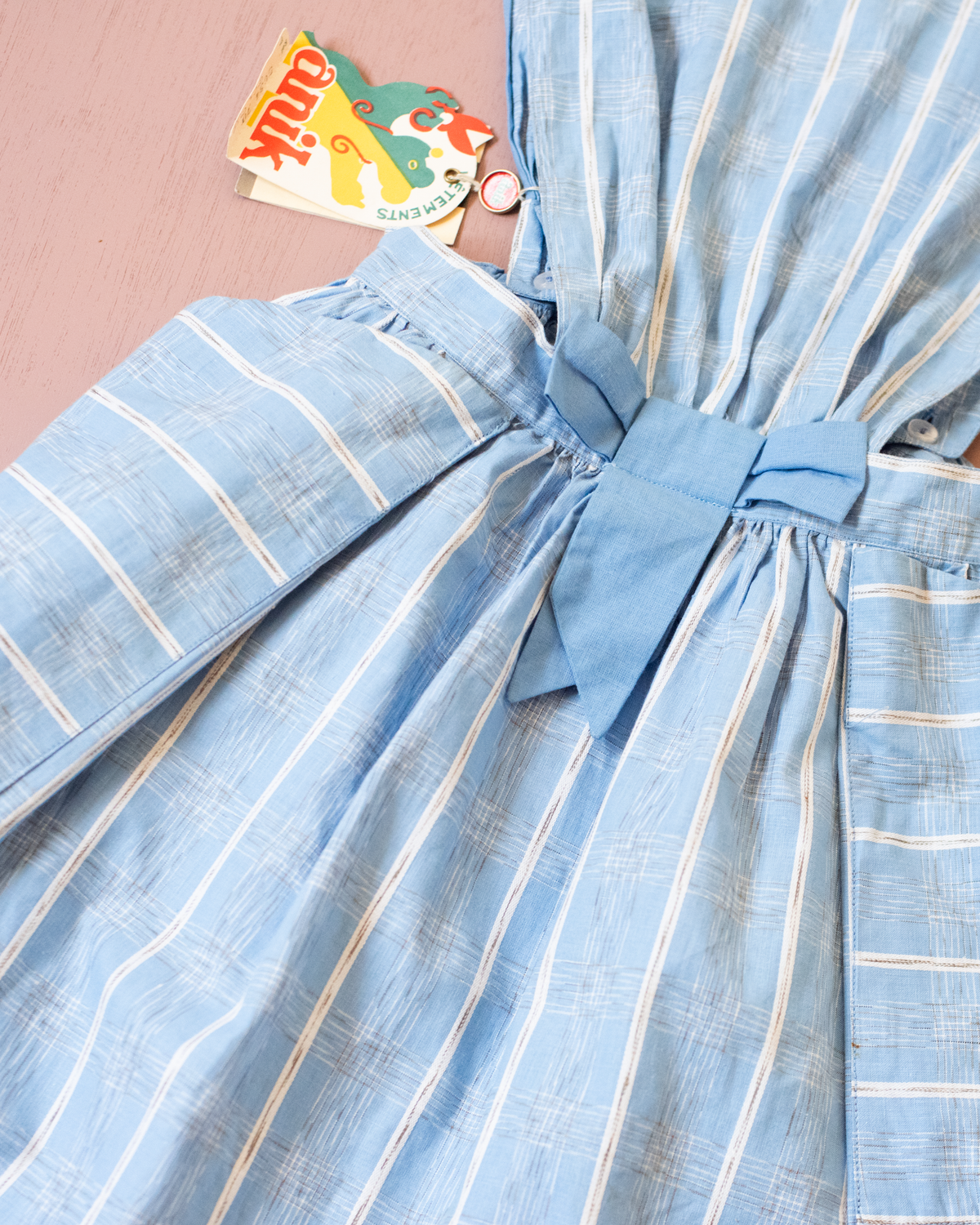 French pinafore from the sixties | Deadstock | 7-8 years