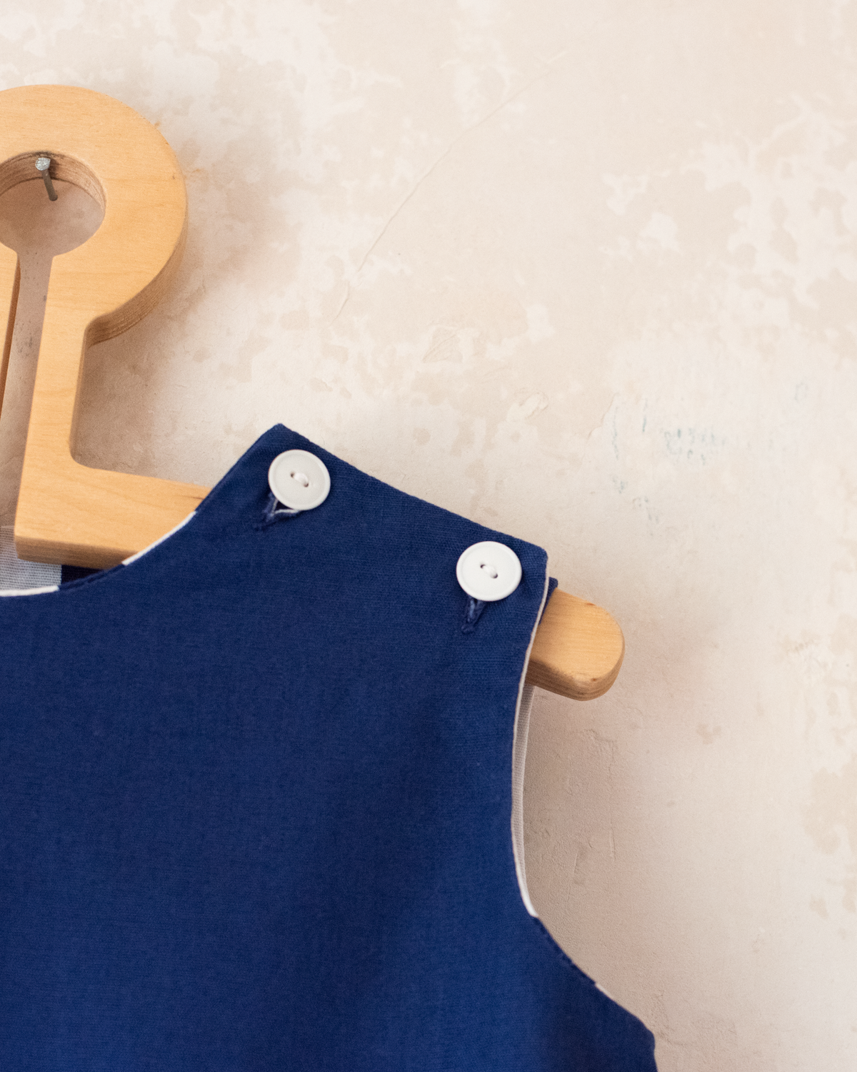Dress with stripes and an embroidered boat | French deadstock from the 70s | 4-5 years