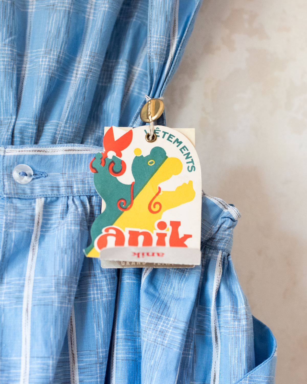 French pinafore from the sixties | Deadstock | 7-8 years