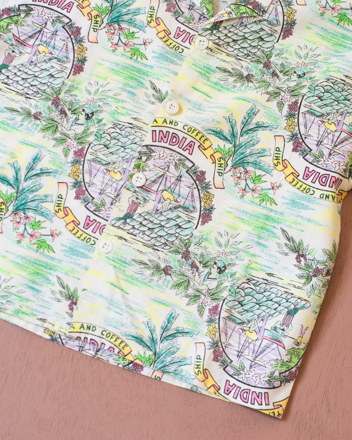 Tropical button-down shirt | 7-8 years