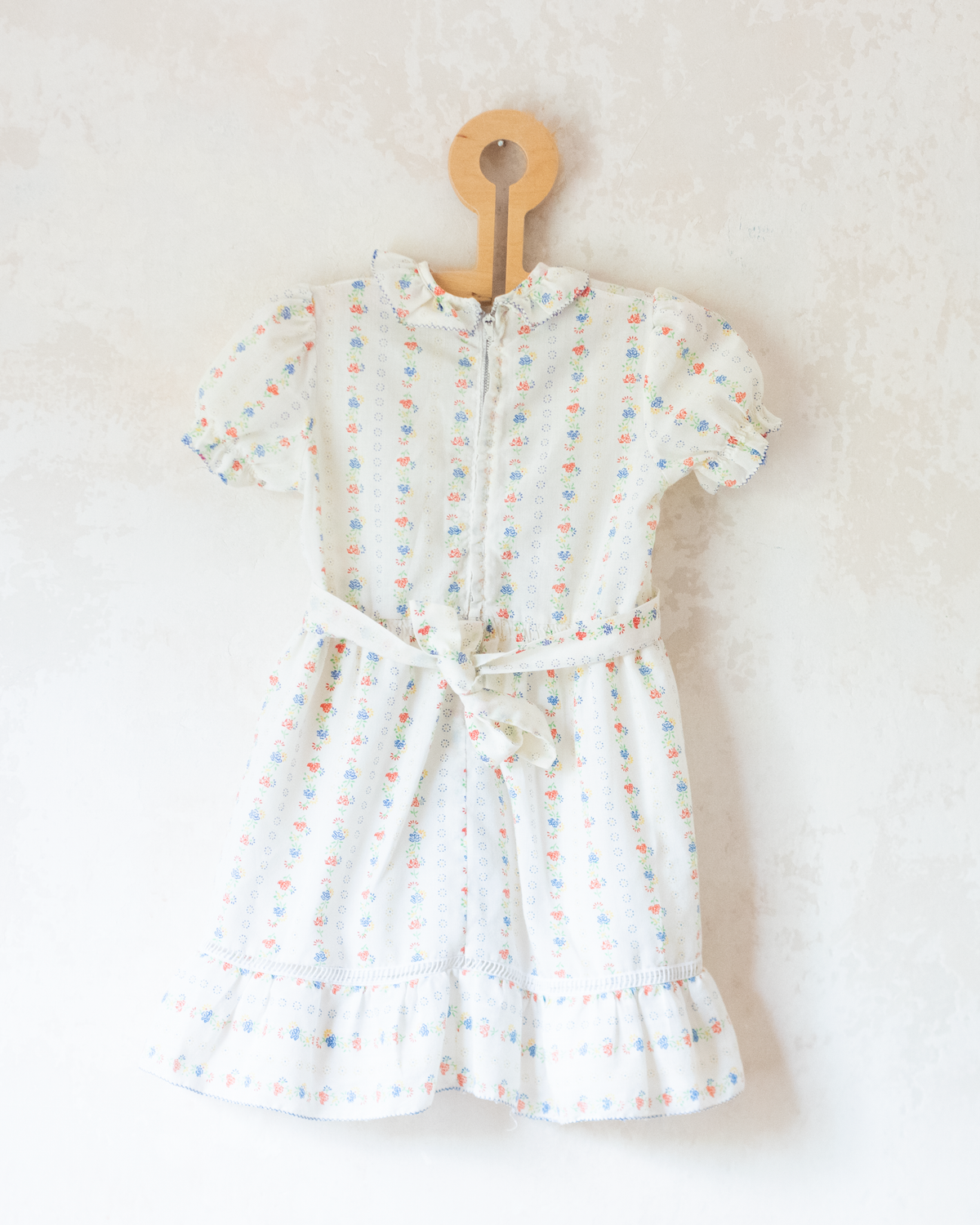 Floral Dress with Lace | Italian Deadstock | 18-24 Months