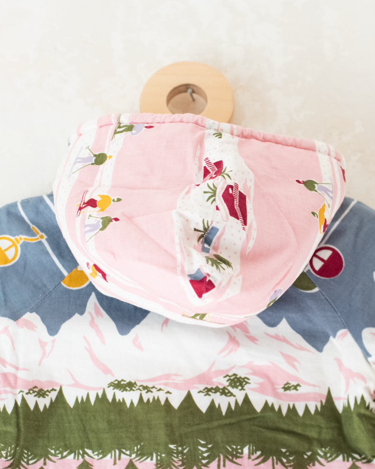 Paris Fleece Jacket with Snowy Print | 12-18 Months