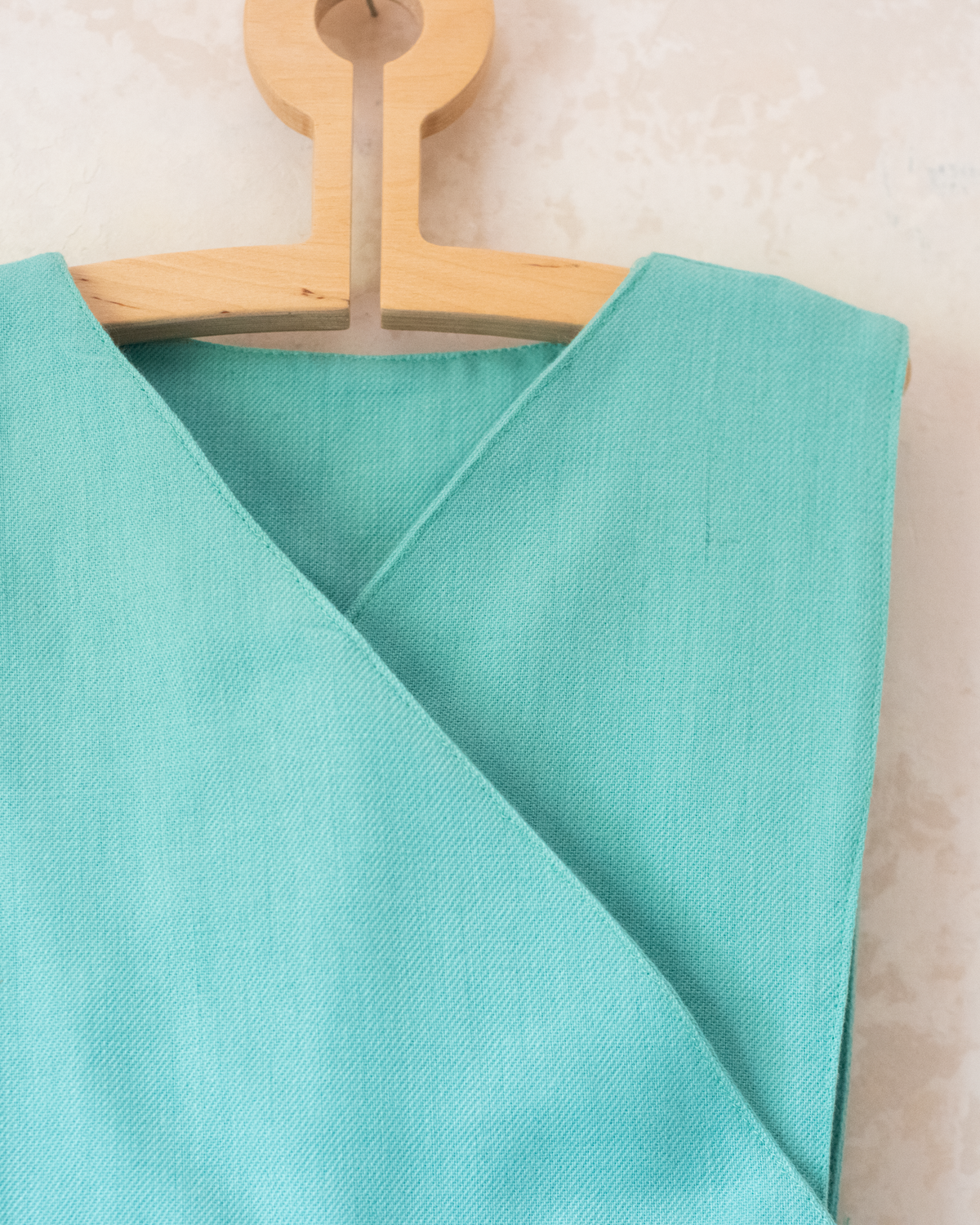 Turquoise sarafan with gold buttons | Dead stock from Italy | 6-7 years
