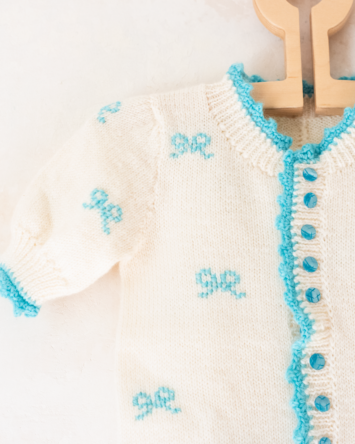 White knitted overalls with bow ties | 6-9 months