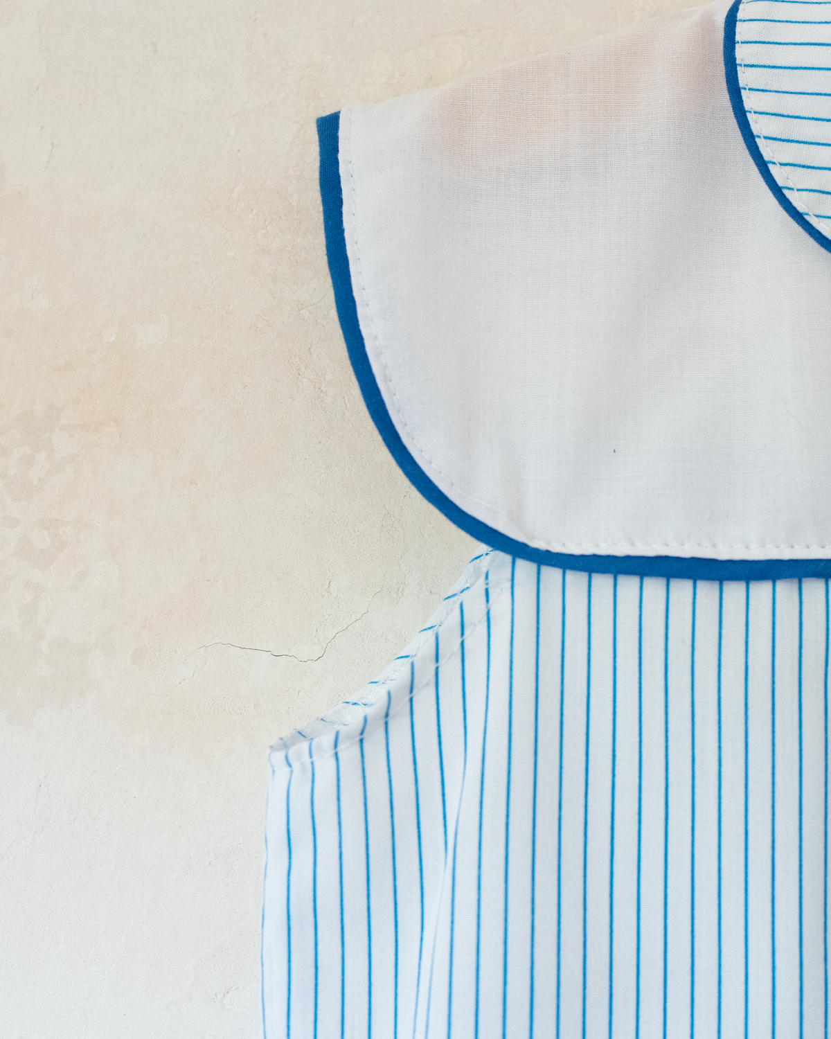 Tank top with stripes and embroidered watermelon | Spanish Deadstock | 6-7 years