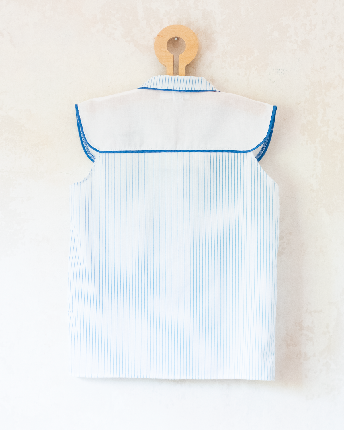 Tank top with stripes and embroidered watermelon | Spanish Deadstock | 6-7 years