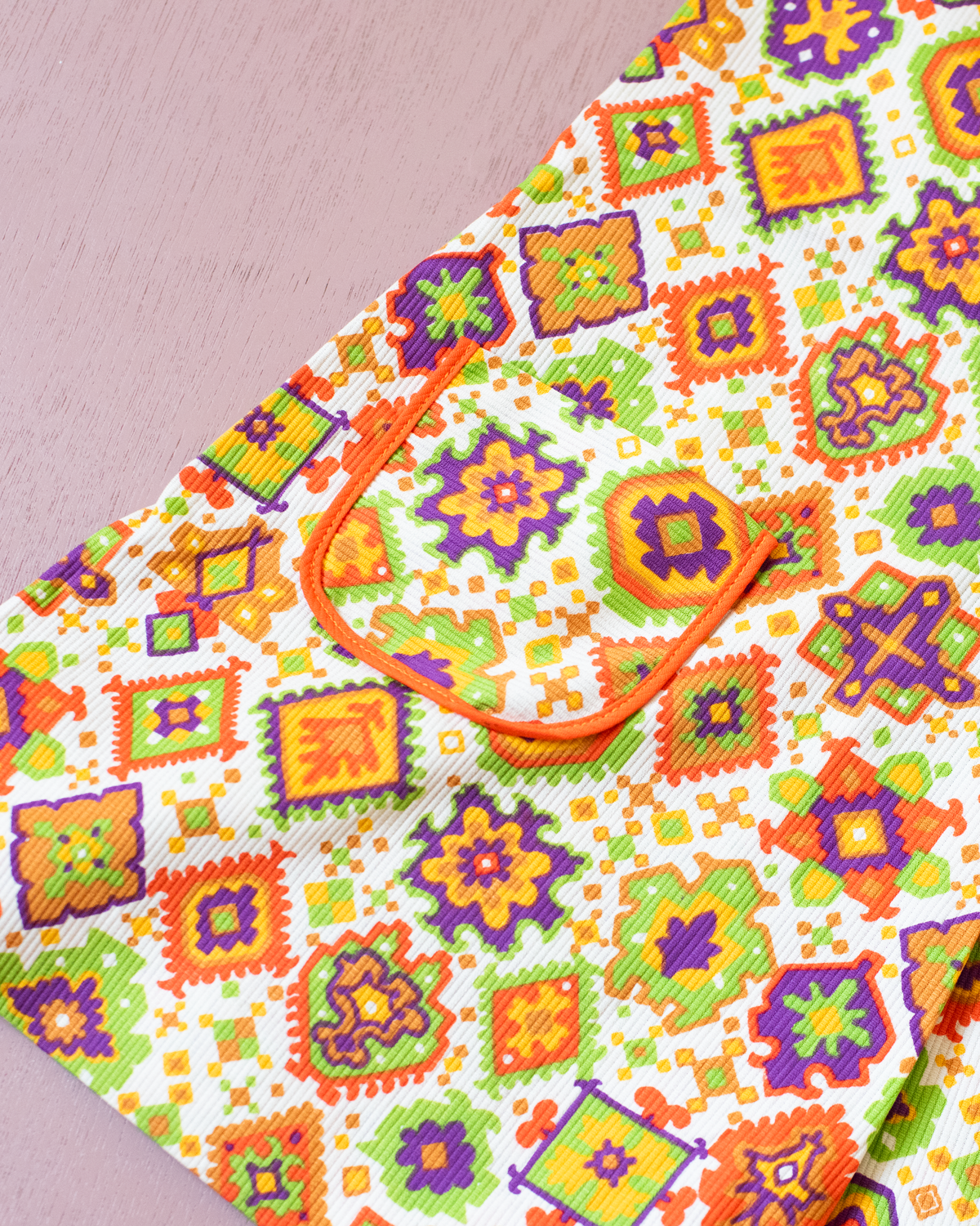 Colorful dress from the seventies | French deadstock | 4-5 years