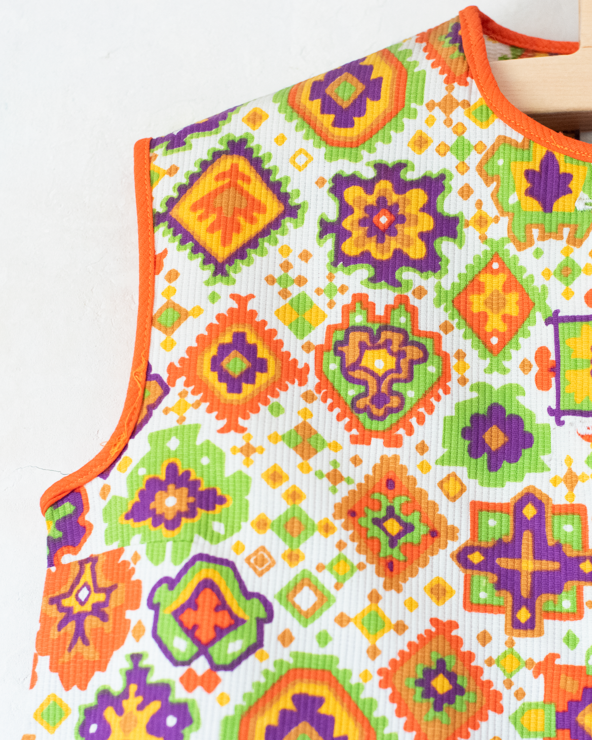 Colorful dress from the seventies | French deadstock | 4-5 years