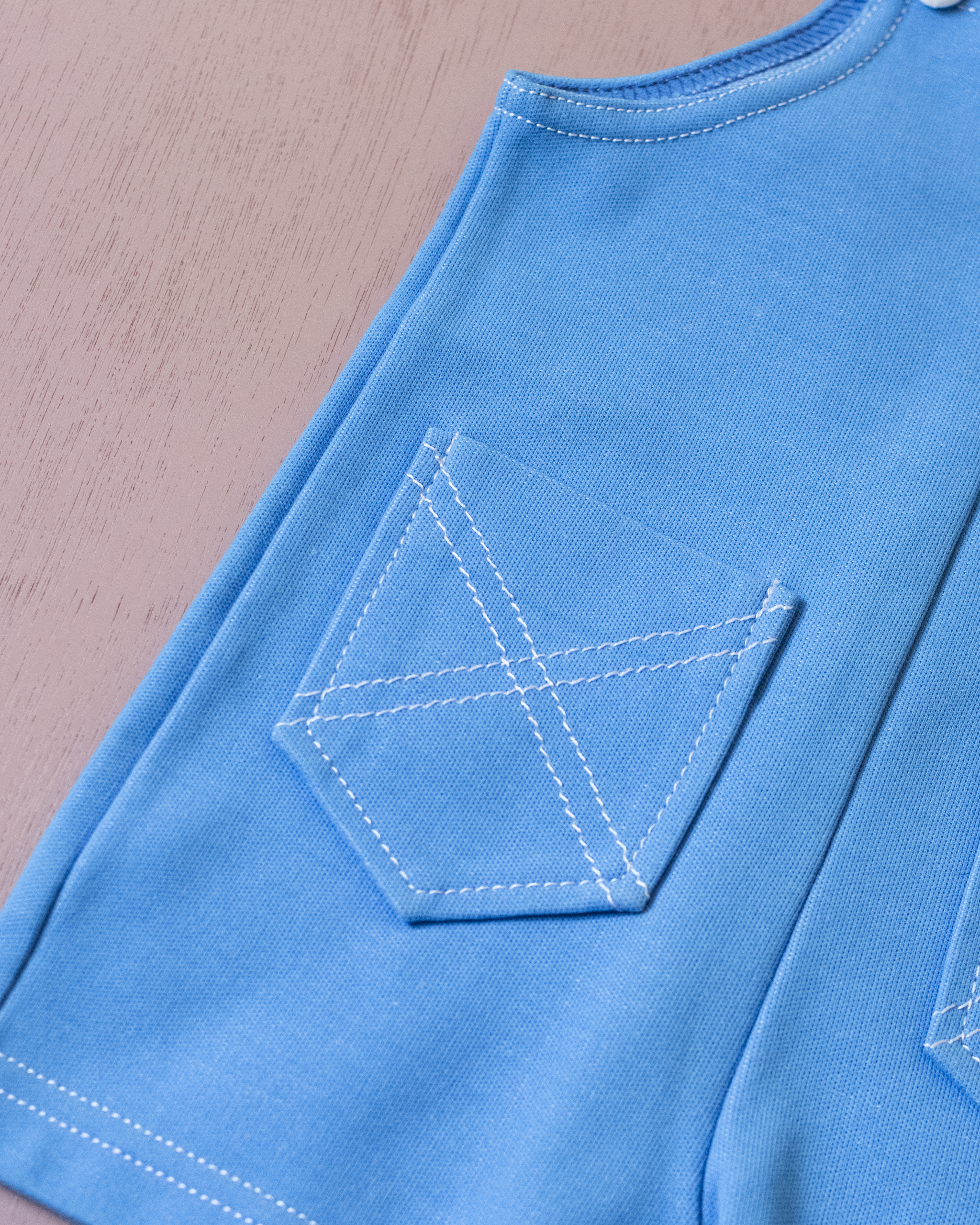 אוברול צרפתי תכלת מהסיקסטיז | 9-12 חודשים