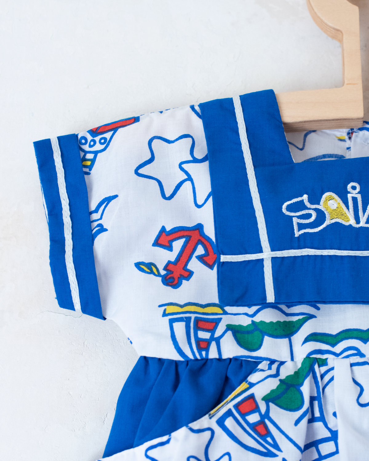 Colorful sailor overalls | 6-9 months