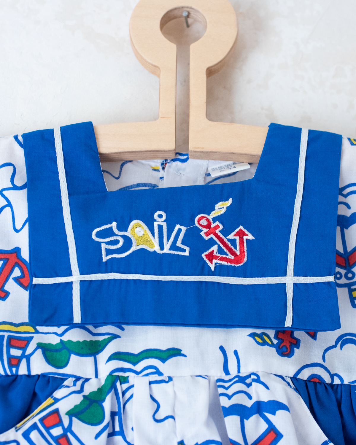 Colorful sailor overalls | 6-9 months