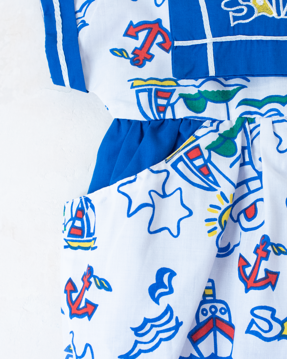 Colorful sailor overalls | 6-9 months