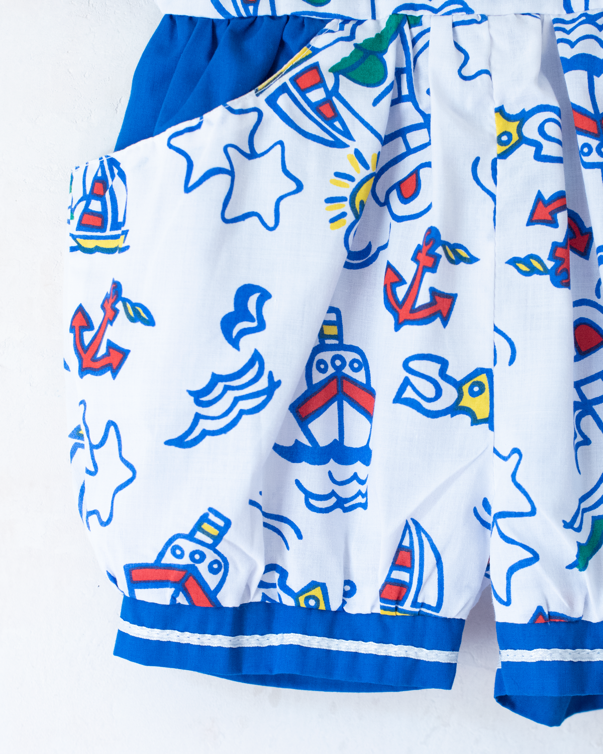 Colorful sailor overalls | 6-9 months