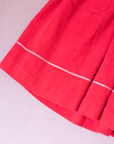 שמלת קורדרוי אדומה עם חתולים רקומים | 4-5 שנים