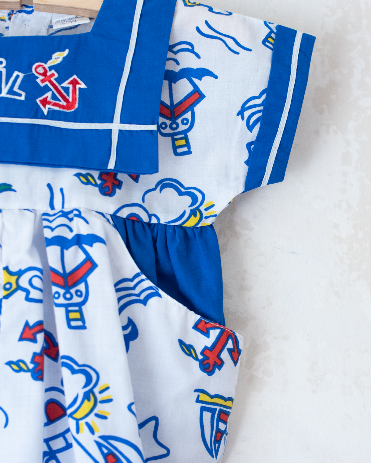 Colorful sailor overalls | 6-9 months