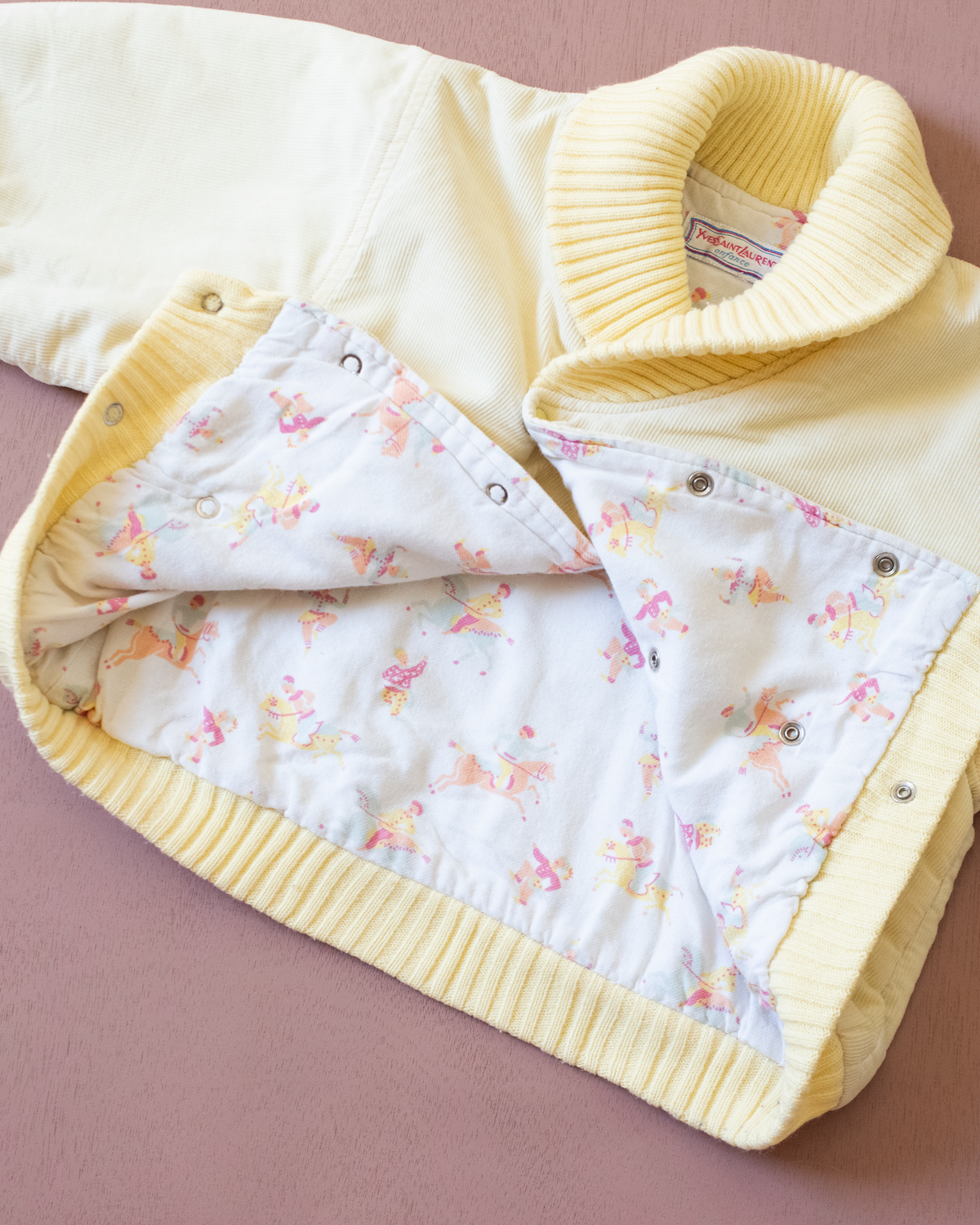 Yves Saint Laurent Yellow Corduroy Coat | 12-18 Months