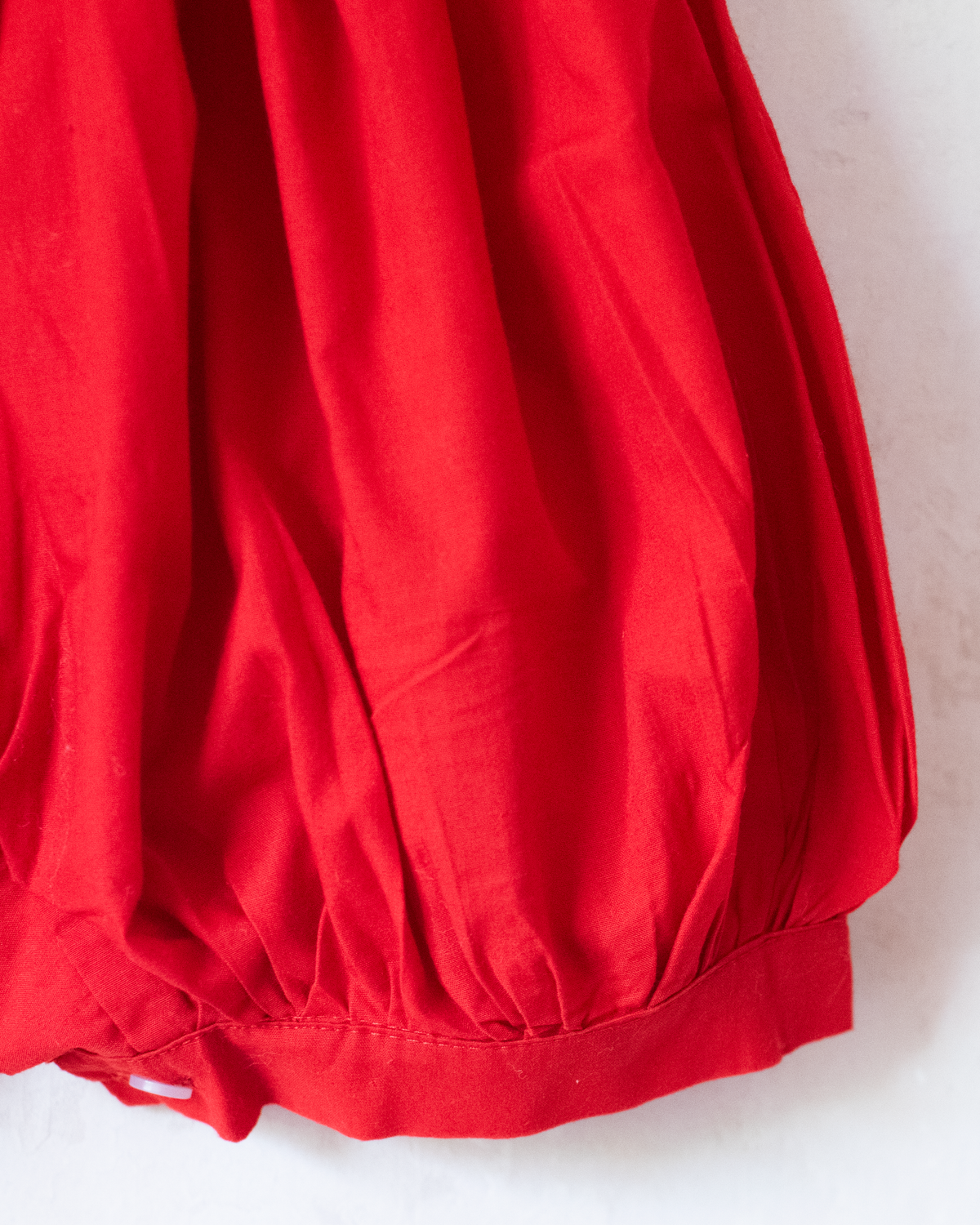 Red Sailors Overall with Embroidered Boats | 12-18 Months