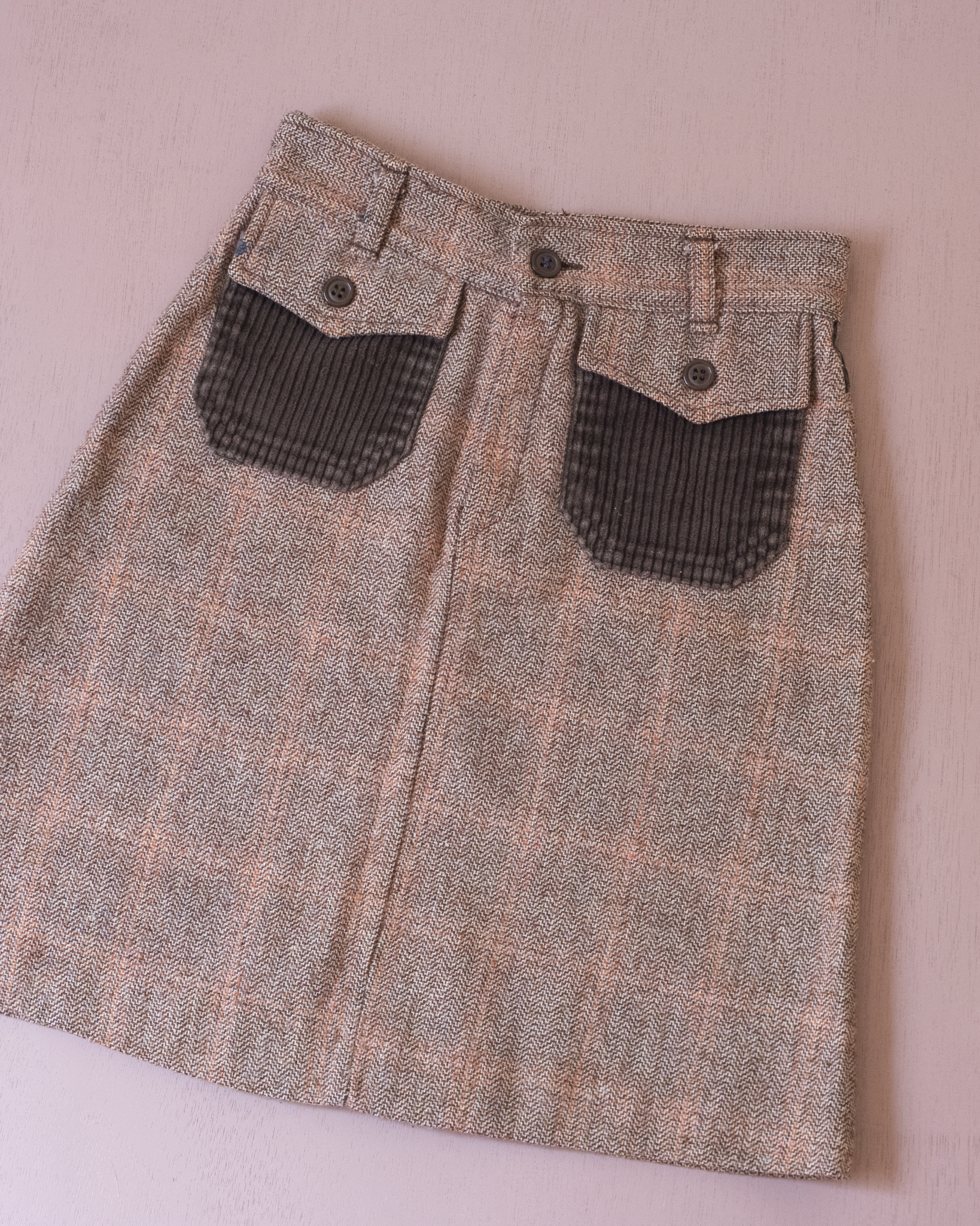 חצאית צמר בשילוב קורדרוי | 4-5 שנים